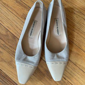 Manolo Blahnik Suede Flats